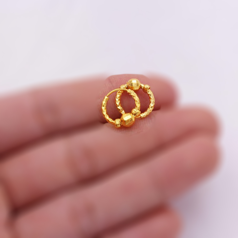 GOLD PLATED SMALL ROUND BD Jewelers Bangladesh