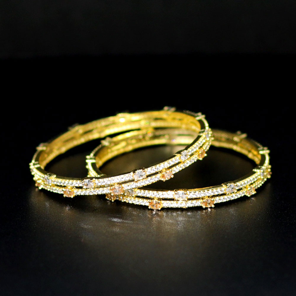 American Diamond Cut Stone Bangles 1 Year Warranty. | BD Jewelers ...