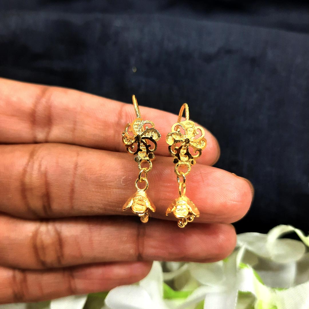 Pin by Naznin Misita on 22karat gold designs | Gold bride jewelry, Gold  earrings designs, Gold jewelry simple